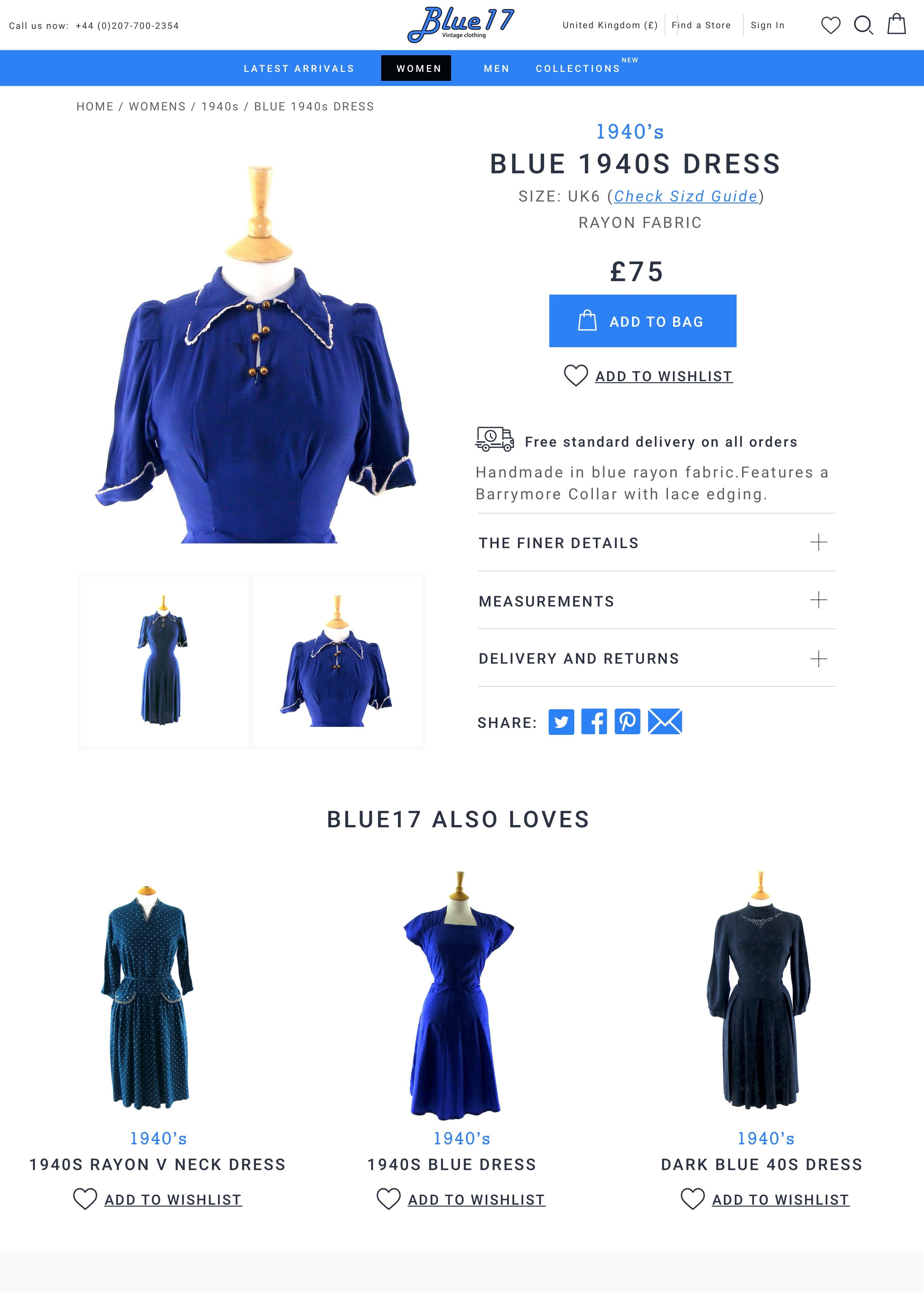 Woocommerce Front-End Example Blue17 e-commerce